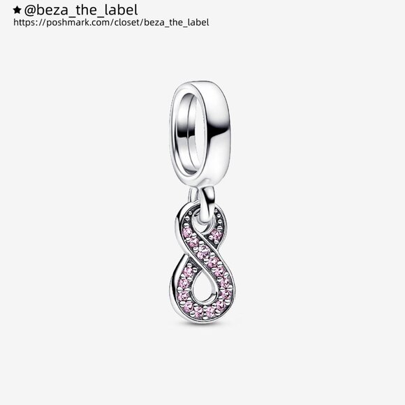 Pandora Sparkling Infinity Dangle Charm - Picture 1 of 5